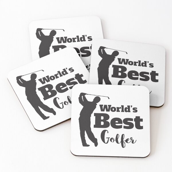 Item preview, World's Best Golfer, With Silhouette Of Golfer Swinging designed and sold by 4AllTimes.