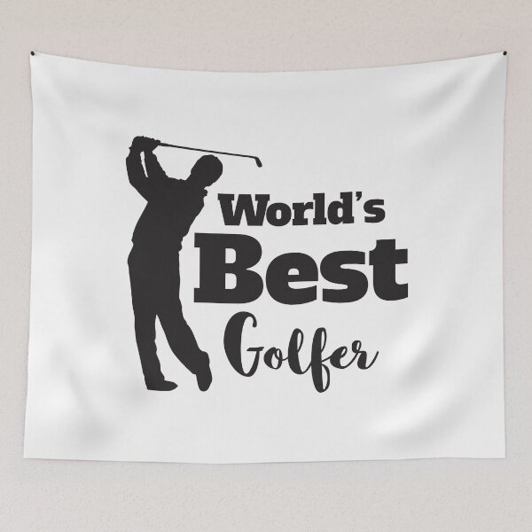 Item preview, World's Best Golfer, With Silhouette Of Golfer Swinging designed and sold by 4AllTimes.