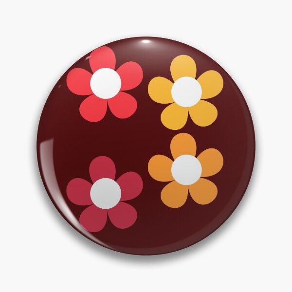 Item preview, Retro Red Bib Flowers designed and sold by sunandsnowglobe.