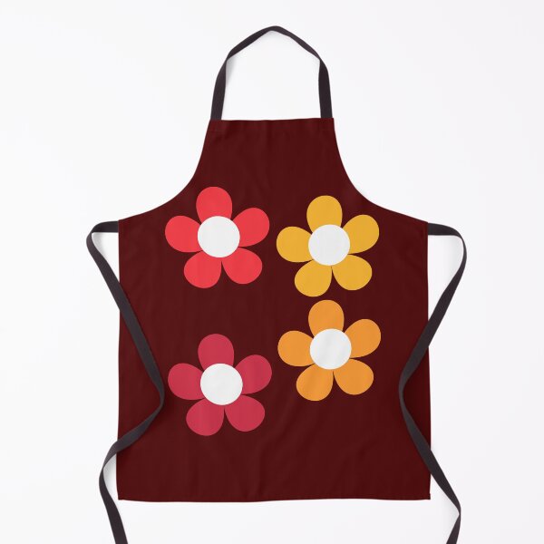 Item preview, Retro Red Bib Flowers designed and sold by sunandsnowglobe.