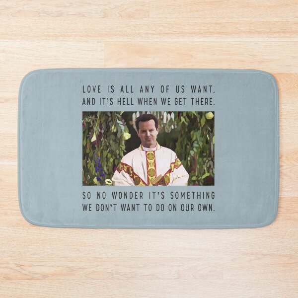 Item preview, Fleabag Hot Priest Speech Illustration designed and sold by tremendoustees.