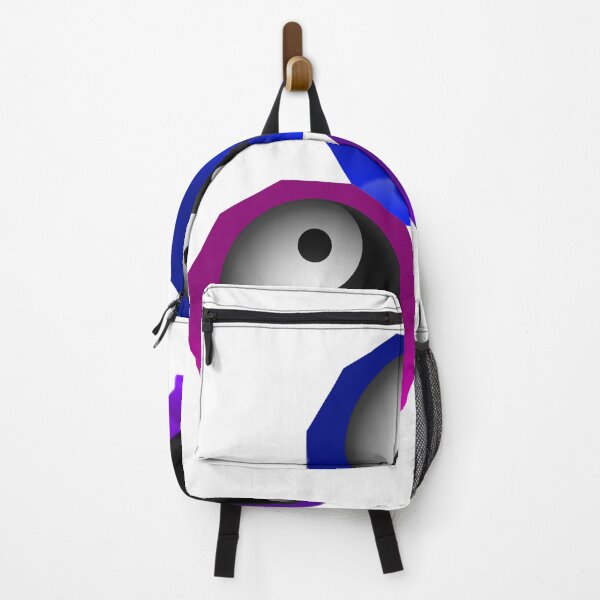 Item preview, Yin Yang Triangle - Blue, Purple and Pink designed and sold by TopPopClothing.