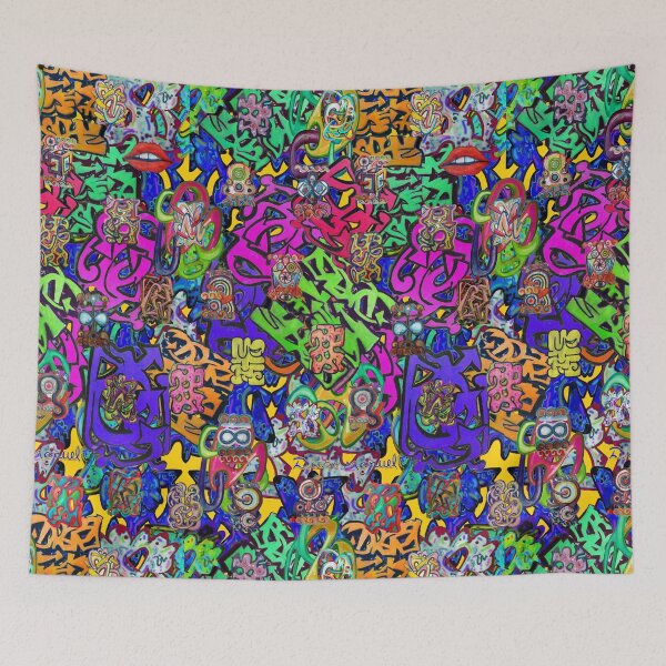 Item preview, Graffiti 37 tapiz 2 designed and sold by Diego Manuel Rodriguez.