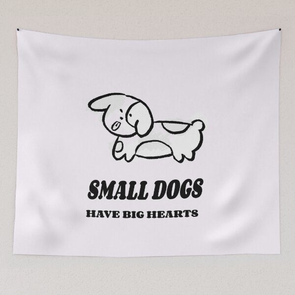 Item preview, SMALL DOGS HAVE BIG HEARTS designed and sold by Ashalcheema.