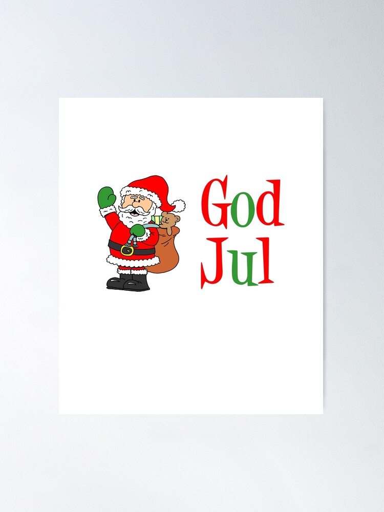 Sweden＊GOD JUL＊Christmas tapestry・* Vintage Norwegian Christmas