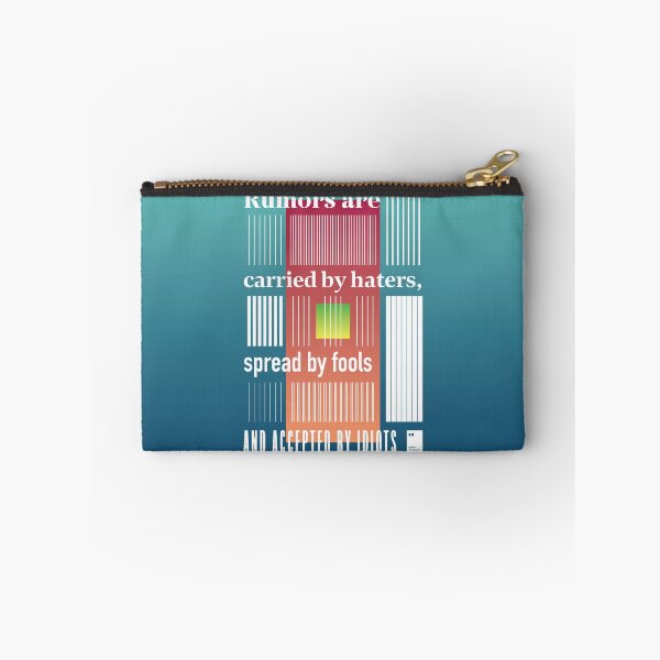 Item preview, Rumors are carried by haters, spread by fools and accepted by idiots designed and sold by quotesonposters.