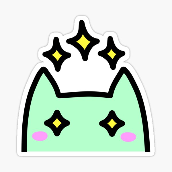 SLIME CAT AND FRIENDS: Sparkle Sticker