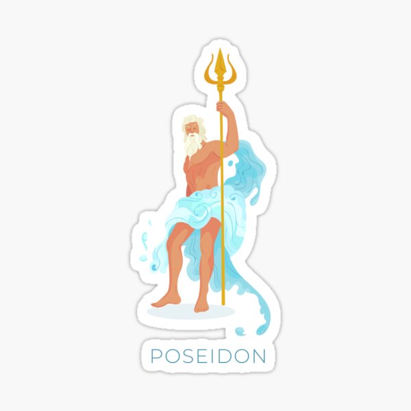 Poseidon Greek Mythology Sticker