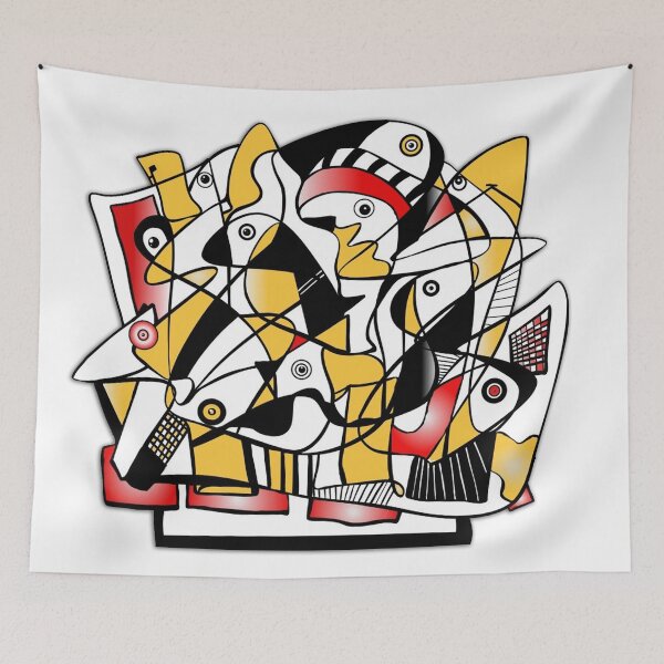 Item preview, Abstract Art ... and maybe some birds as well ... designed and sold by AtelierFafard.