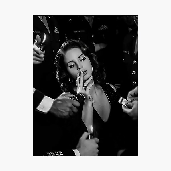 Beauty Lana Smoking Photographic Print