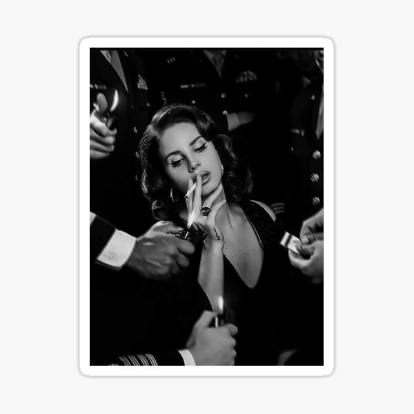 Beauty Lana Smoking Sticker