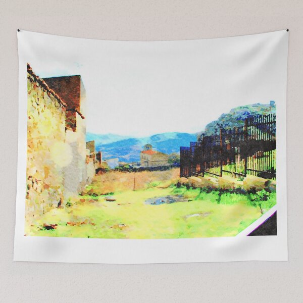 Item preview, Sunny Italian Village Scene designed and sold by Digitalcrone.