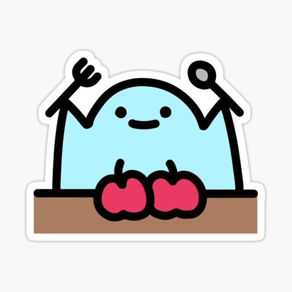 SLIME CAT AND FRIENDS: Meal Time! Sticker