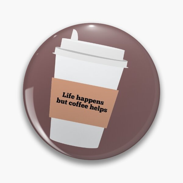 Item preview, Life Happens but Coffee Helps designed and sold by flying-flamingo.