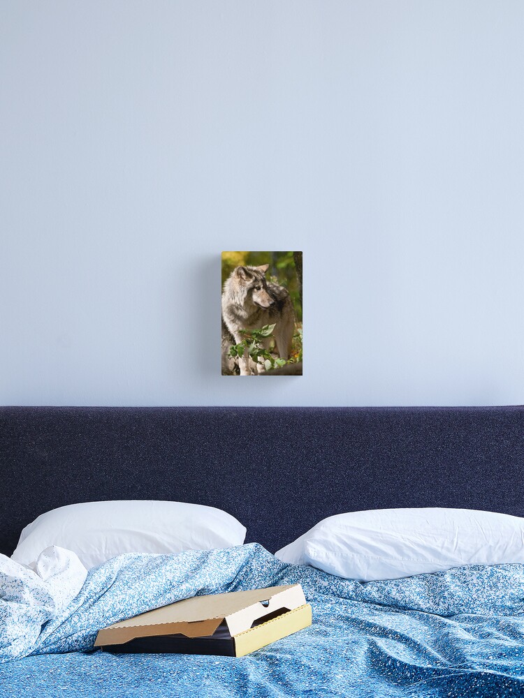 Imagen 2 de 3, Lienzo con la obra Timber Wolf, diseñada y vendida por WolvesOnly.