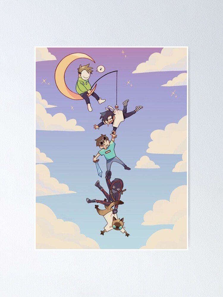"Technoblade Moon" Poster by BitOff | Redbubble
