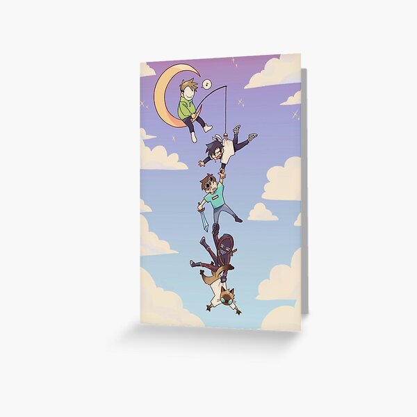 Technoblade Moon Greeting Card