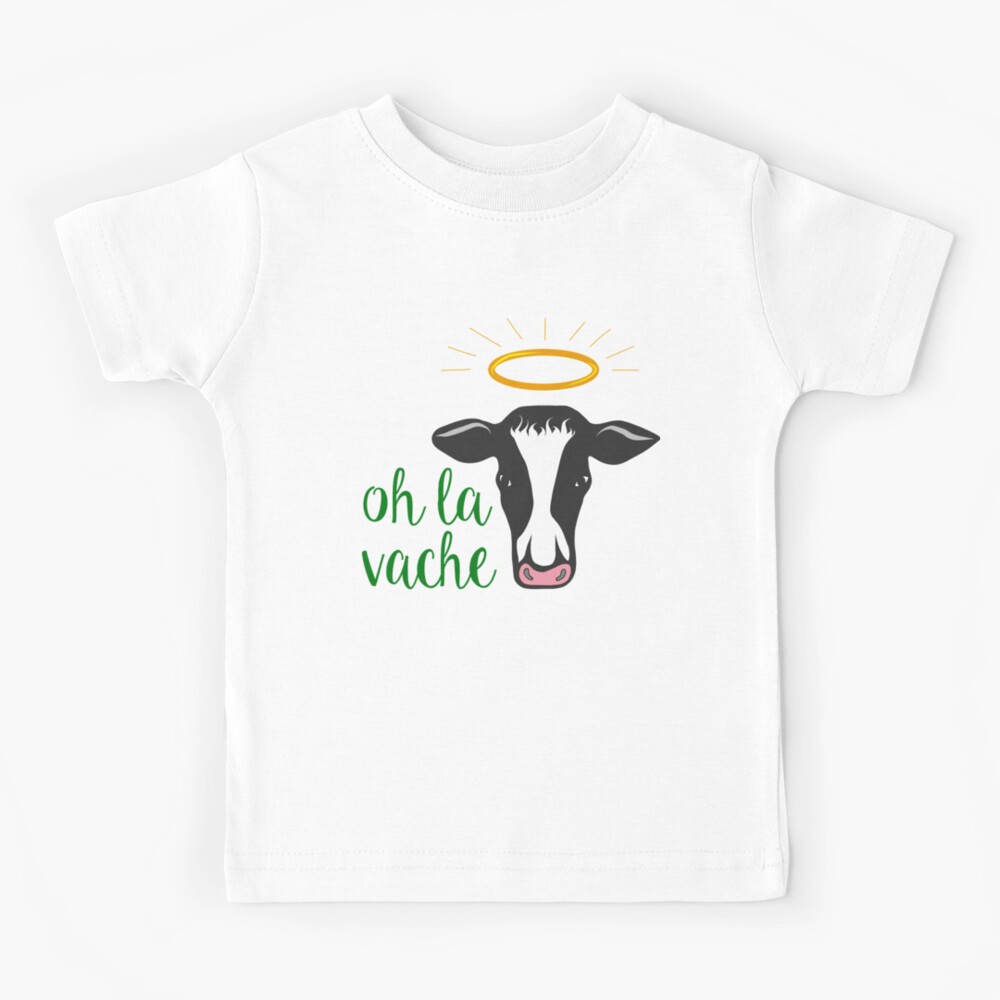 Cruz the Cow Tri-Blend Shirt Kids Animal Tshirt Animal Glasses T Shirt Children Girl Boy Unisex Clothing