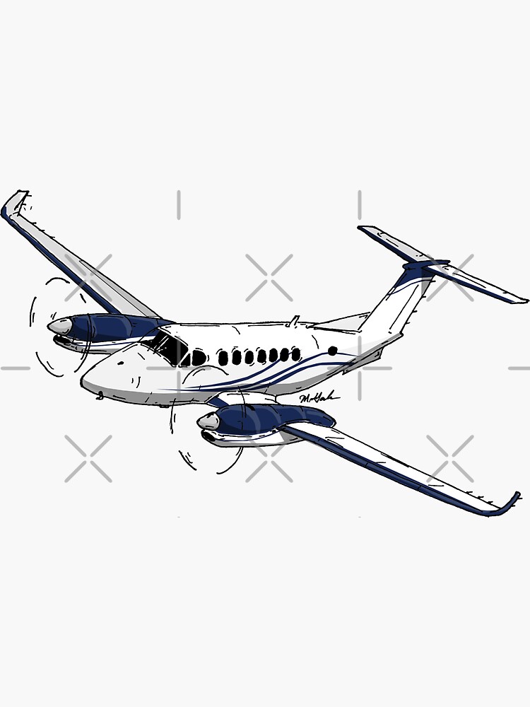 "King Air" Sticker for Sale by Statepallets Redbubble