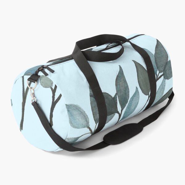 Item preview, Leaves branches watercolor painting light blue designed and sold by GittaG74.