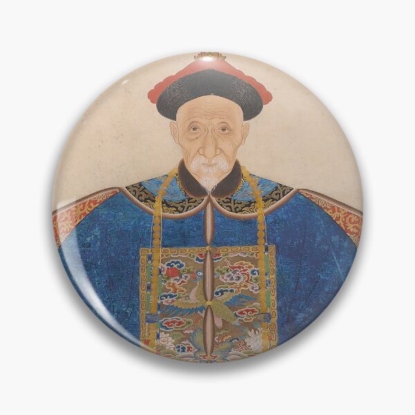 Item preview, Chinese Ancestor portrait painting - 19th century designed and sold by cdmprints.