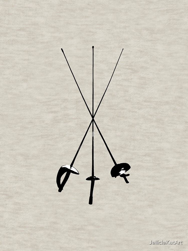 "Sabre, Foil, Epee" Pullover Hoodie by JellicleKatArt Redbubble