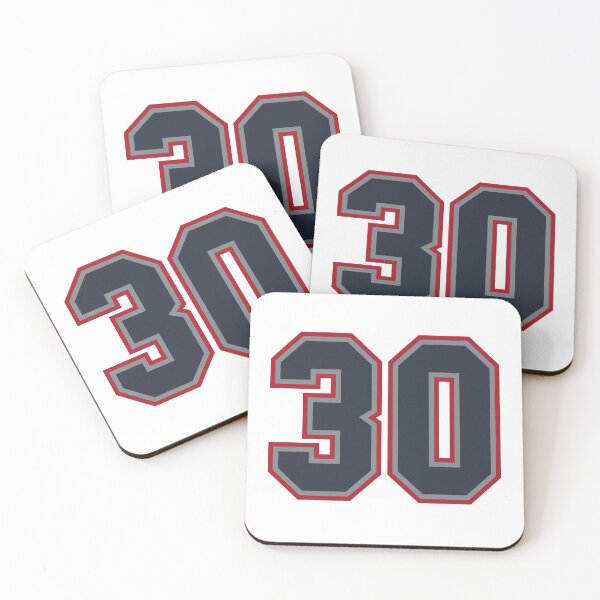 Item preview, 30 Navy Grey Red Sports Number Thirty designed and sold by HelloFromAja.
