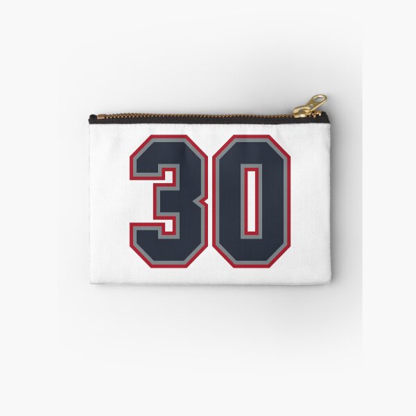 Item preview, 30 Navy Grey Red Sports Number Thirty designed and sold by HelloFromAja.