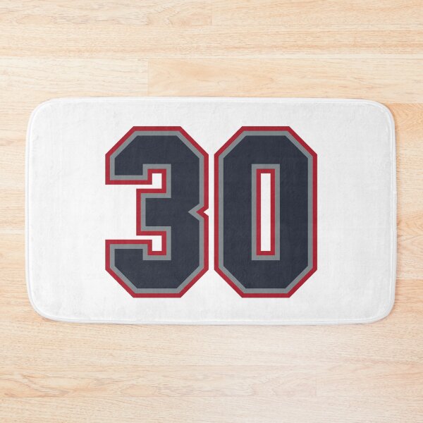 Item preview, 30 Navy Grey Red Sports Number Thirty designed and sold by HelloFromAja.