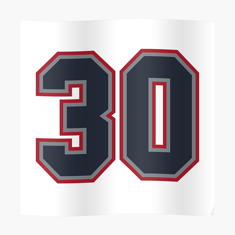 44 Navy Grey Red Sports Number Fourty-Four Sticker for Sale by  HelloFromAja