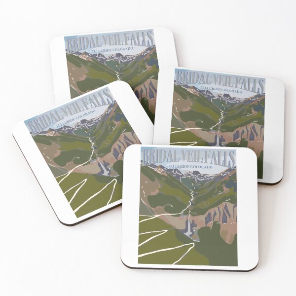 Item preview, Travel Poster of Bridal Veil Falls designed and sold by tigsart.