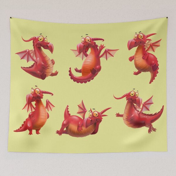 Item preview, Funny dragon faces. designed and sold by Karine Dupras.