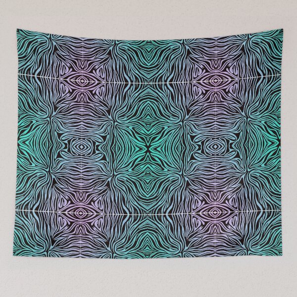 Item preview, Teal Aquatic Wave Streams designed and sold by hatimelhag.