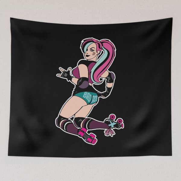 Item preview, Badass Roller Derby Sport Funny Sport girl Casual Design designed and sold by XASTY.