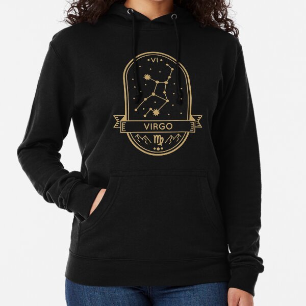 Virgo Gold Sigil Lightweight Hoodie