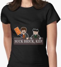 SUCK BRICK, KID! Women's Fitted T-Shirt