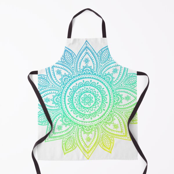 Item preview, Mandala Mehndi Henna Inspired Sunrise Gradient Design Decorative asthetic Pattern designed and sold by CreatedbyJR.