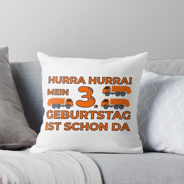 Item preview, Dritter Geburtstag Müllauto Müllwagen designed and sold by ToniaKroeger.