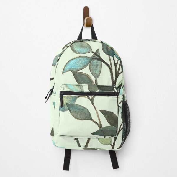 Item preview, Leaves branches watercolor painting light green designed and sold by GittaG74.