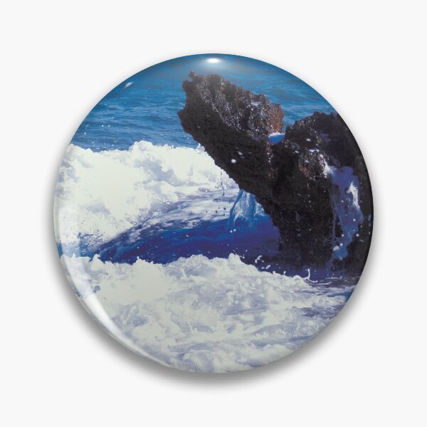 Item preview, Ocean Waves Crashing a Rock Landscape designed and sold by IrisDesign20.