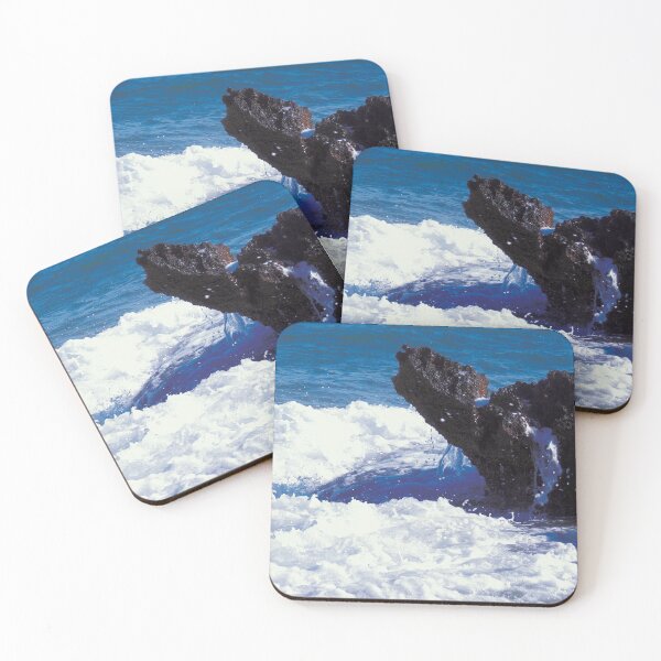 Item preview, Ocean Waves Crashing a Rock Landscape designed and sold by IrisDesign20.