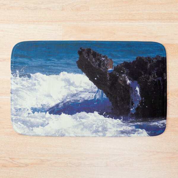 Item preview, Ocean Waves Crashing a Rock Landscape designed and sold by IrisDesign20.
