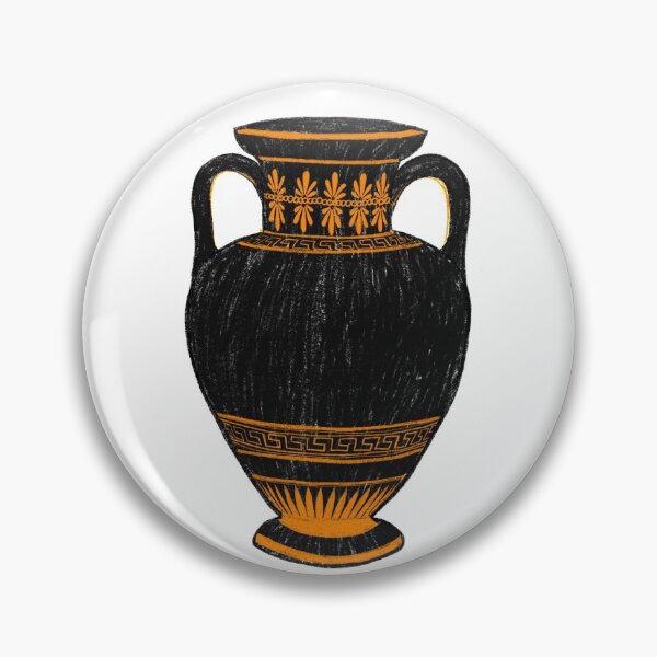 Item preview, Ancient Greek Vase Black and Orange designed and sold by CuteClassics.