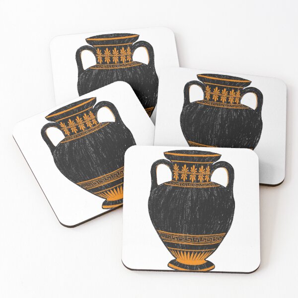 Item preview, Ancient Greek Vase Black and Orange designed and sold by CuteClassics.