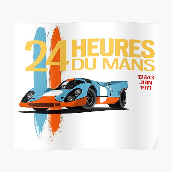 Posters Sur Le Theme 24h Du Mans Redbubble