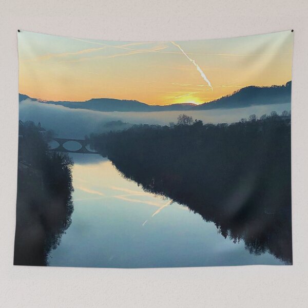 Item preview, Winter morning over the Rhine river designed and sold by DeVeauDesign.