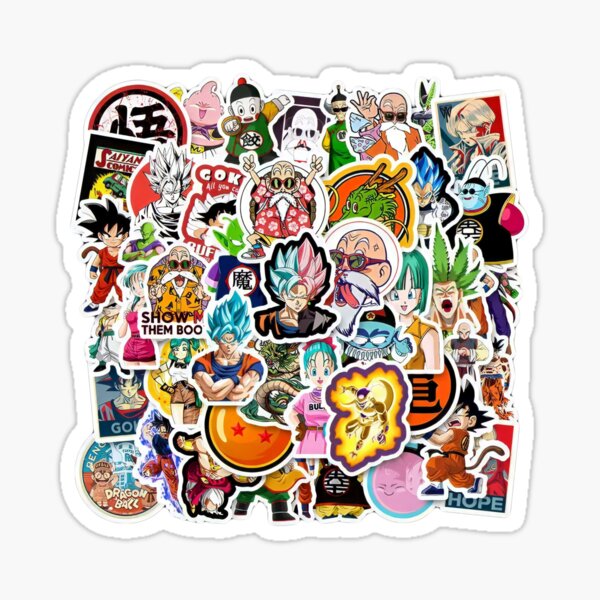50 PCS Dragon Ball Anime Art Sticker