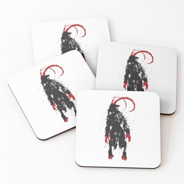 Item preview, The Barbaric Goatman - Black Splatter designed and sold by OthersidePrints.
