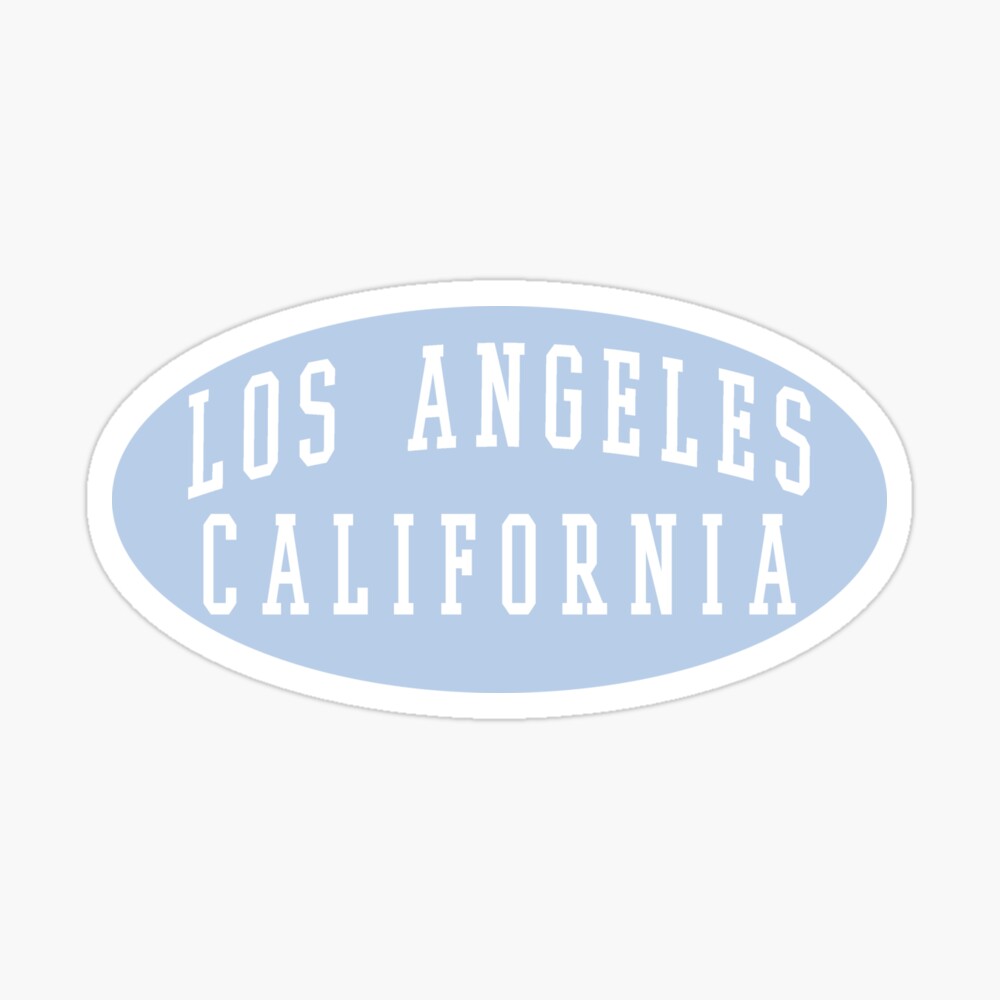 los angeles California lettering' Sticker