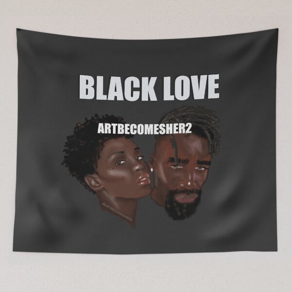 Item preview, Black Love - Dark Backdrop  designed and sold by ArtBecomesHer2.